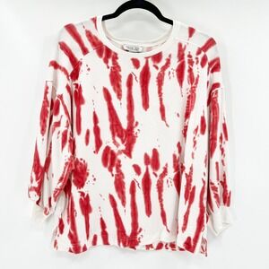 RACHEL ZOE Tie Dye Sweatshirt Crew Neck Long Sleeve Casual Top Womens Size S